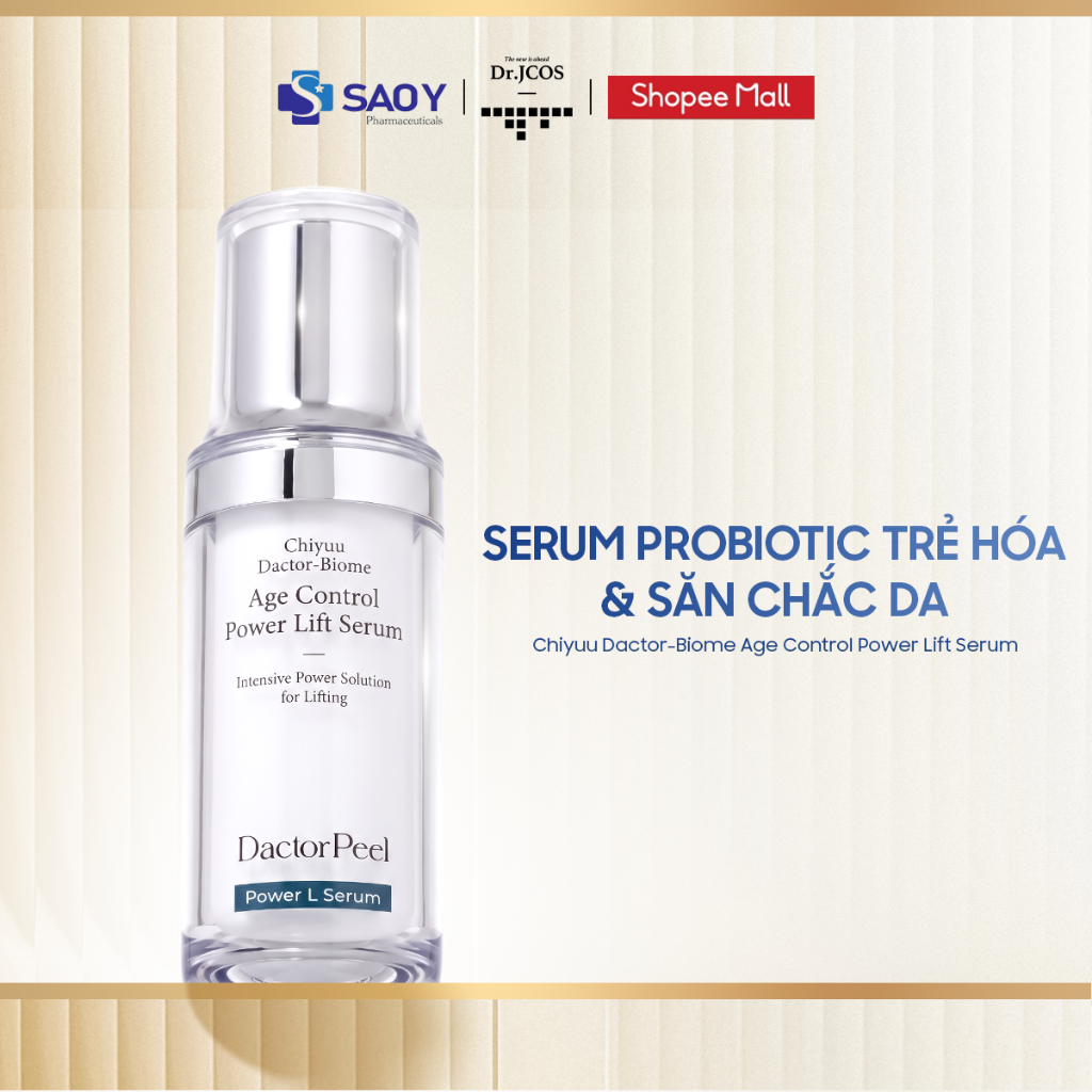 Serum Trẻ Hoá & Săn Chắc Da Chiyuu Dactor Biome Age Control Power Lift Serum 40ml Cải Thiện Nếp Nhăn