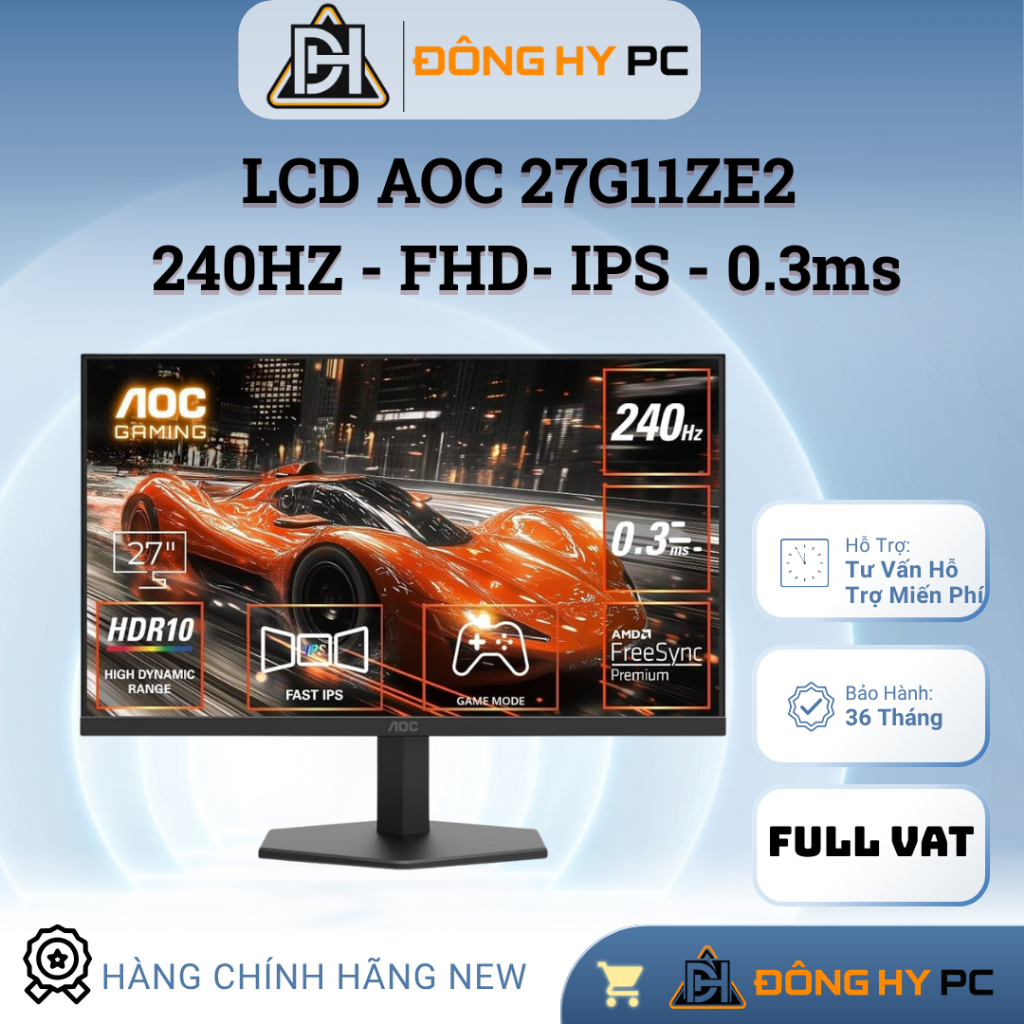 [FullVat] LCD Gaming AOC 27G11ZE2/71 | 0.3ms | 27 inch, FHD, 240Hz, IPS