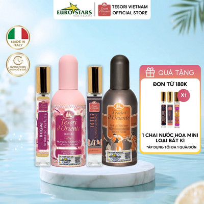 Nước Hoa Tesori D'Oriente 100ml/10ml Nhập Khẩu Chính Hãng từ Ý - Ngọt Ngào Quyến Rũ, Lưu Hương Lâu Đến 8H
