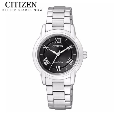 Đồng Hồ Nữ Citizen Eco-Drive Dây Thép Không Gỉ FE2010-51E - Mặt Đen (32mm)