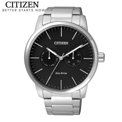 Đồng Hồ Nam Citizen Eco-Drive Dây Thép Không Gỉ AO9040-52E - Mặt Đen (43.6mm)