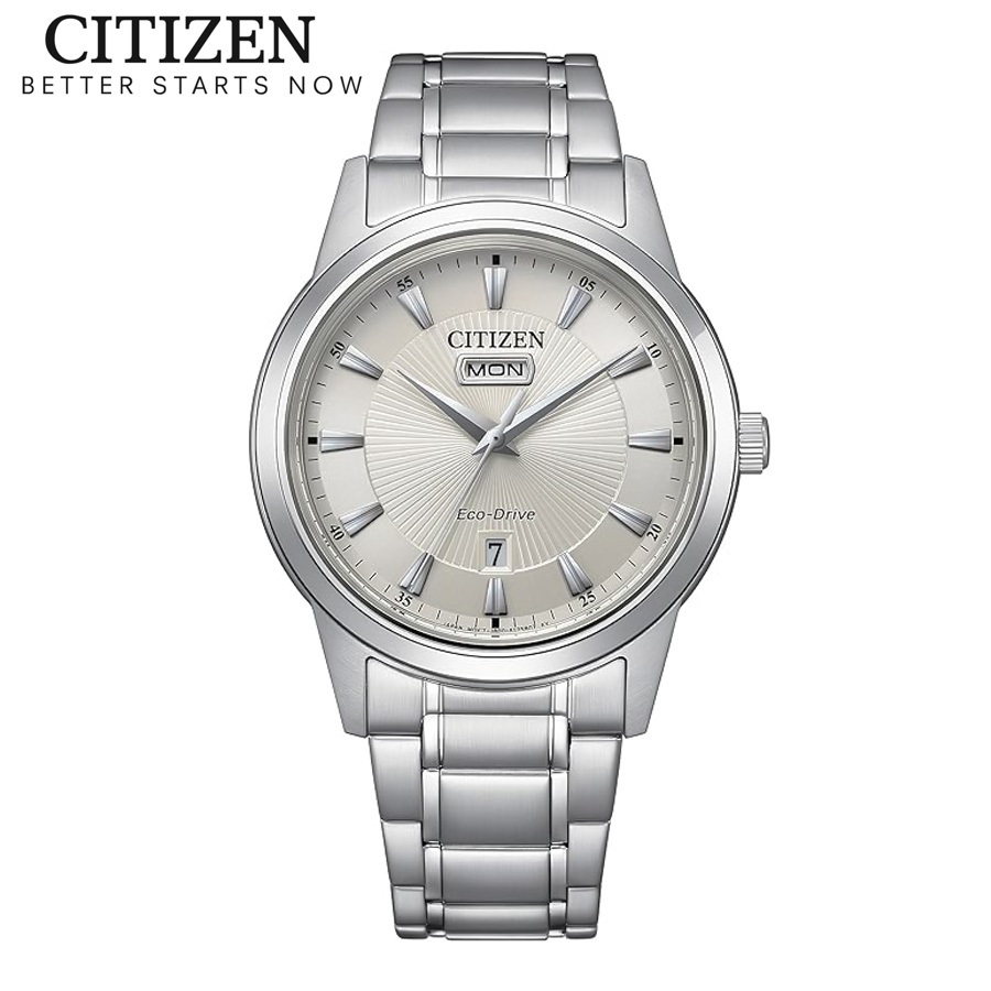 Đồng Hồ Nam Citizen Eco-Drive Dây Thép Không Gỉ AW0100-86B - Mặt Bạc (40mm)
