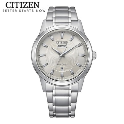 Đồng Hồ Nam Citizen Eco-Drive Dây Thép Không Gỉ AW0100-86B - Mặt Bạc (40mm)
