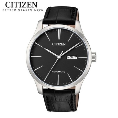 Đồng Hồ Nam Citizen Automatic Dây Da NH8350-08E - Mặt Đen (40mm)
