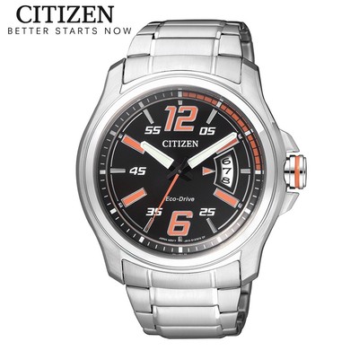 Đồng Hồ Nam Citizen Eco-Drive Dây Thép Không Gỉ AW1350-59E - Mặt Đen (43mm)