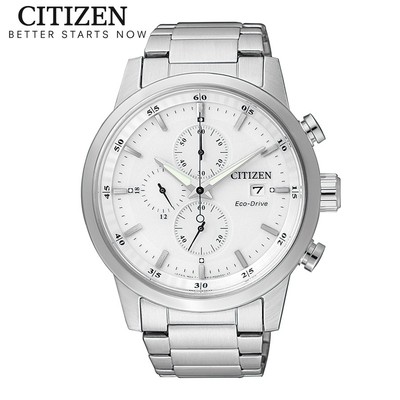 Đồng Hồ Nam Citizen Eco-Drive Dây Thép Không Gỉ CA0610-52A - Mặt Trắng (43mm)
