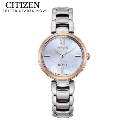 Đồng Hồ Nữ Citizen Eco-Drive Dây Thép Không Gỉ EM0536-84Y - Mặt Xà Cừ (Sapphire)