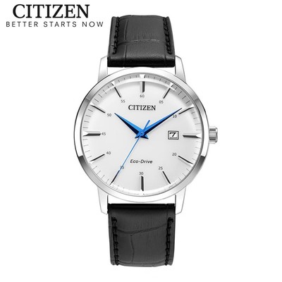 Đồng Hồ Nam Citizen Eco-Drive Dây Da BM7461-18A - Mặt Trắng (40mm)