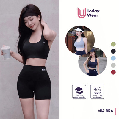 Áo bra cổ yếm Mia Top Today U Wear hở lưng tập gym yoga sexy nâng đỡ vòng 1