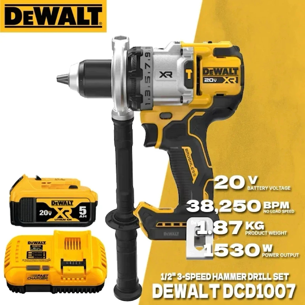 Khoan Pin Dewalt DCD1007 Chính Hãng -Lực 169N/m