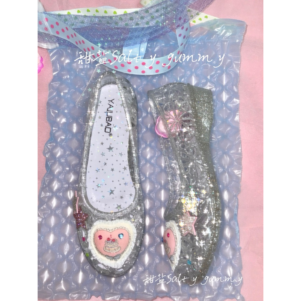 Giày búp bê Salty Gummy Jelly Crystal Shoes