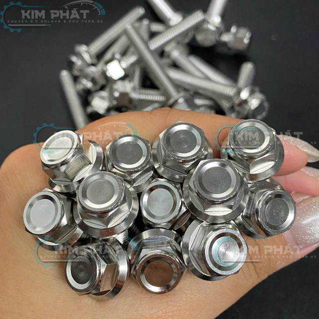 Ốc Trụ Salaya Inox 304 Mẫu V3 Full Size 6Li 8Li 10 Đầy Đủ Kích Cỡ Phụ Kiện Xe Máy
