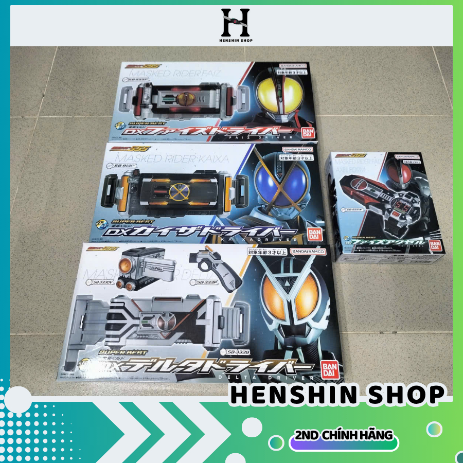 Đồ chơi DX Faiz, Kaixa, Delta driver Super best Kamen Rider Faiz chính hãng BANDAI