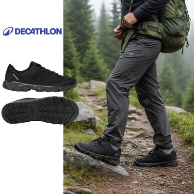 Giày leo núi hiking nam cổ thấp DECATHLON NH50 đen mã 8844095
