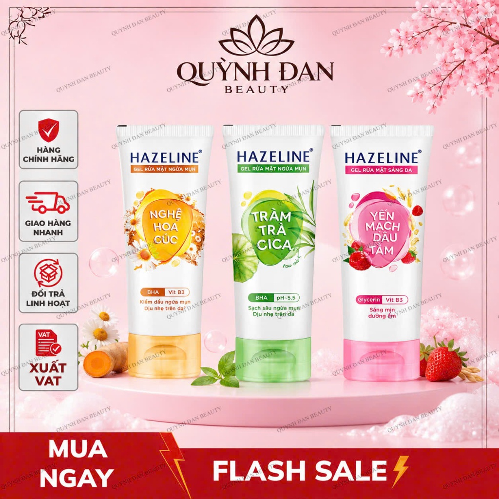 GEL Sữa Rửa Mặt Hazeline 50GR/100GR