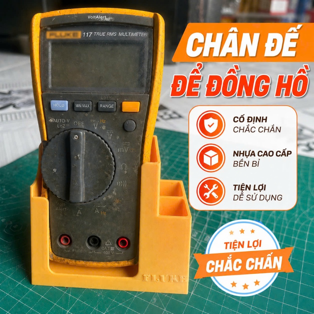 Chân Đế IN 3D Tương Thích Cho Đồng Hồ Vạn Năng FLUKE 117 Và Các Đồng Hồ Khác