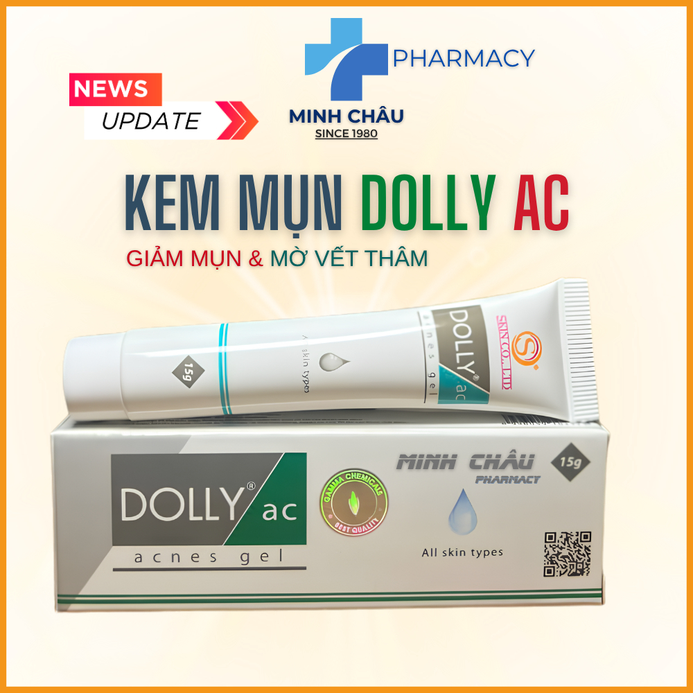 DOLLY AC Acnes Gel dưỡng da, ngừa mụn, ngừa thâm, mờ sẹo do mụn - chính hãng GAMMA