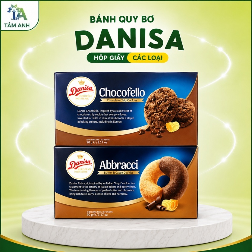 Bánh Quy Bơ Danisa Hộp Giấy Các Loại