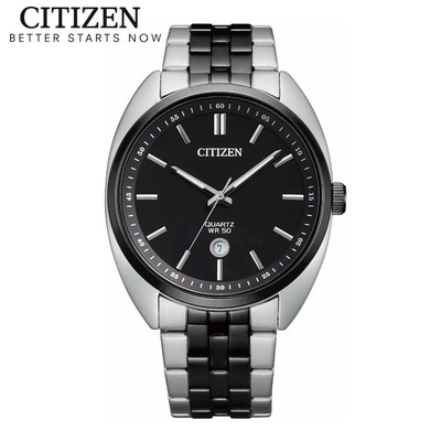 Đồng Hồ Nam Citizen Pin-Quartz Dây Thép Không Gỉ BI5098-58E - Mặt Đen (42mm)