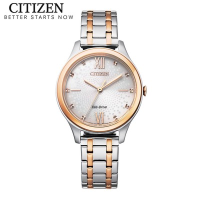 Đồng Hồ Nữ Citizen Eco-Drive Dây Thép Không Gỉ EM0506-77A - Mặt Trắng (32mm)