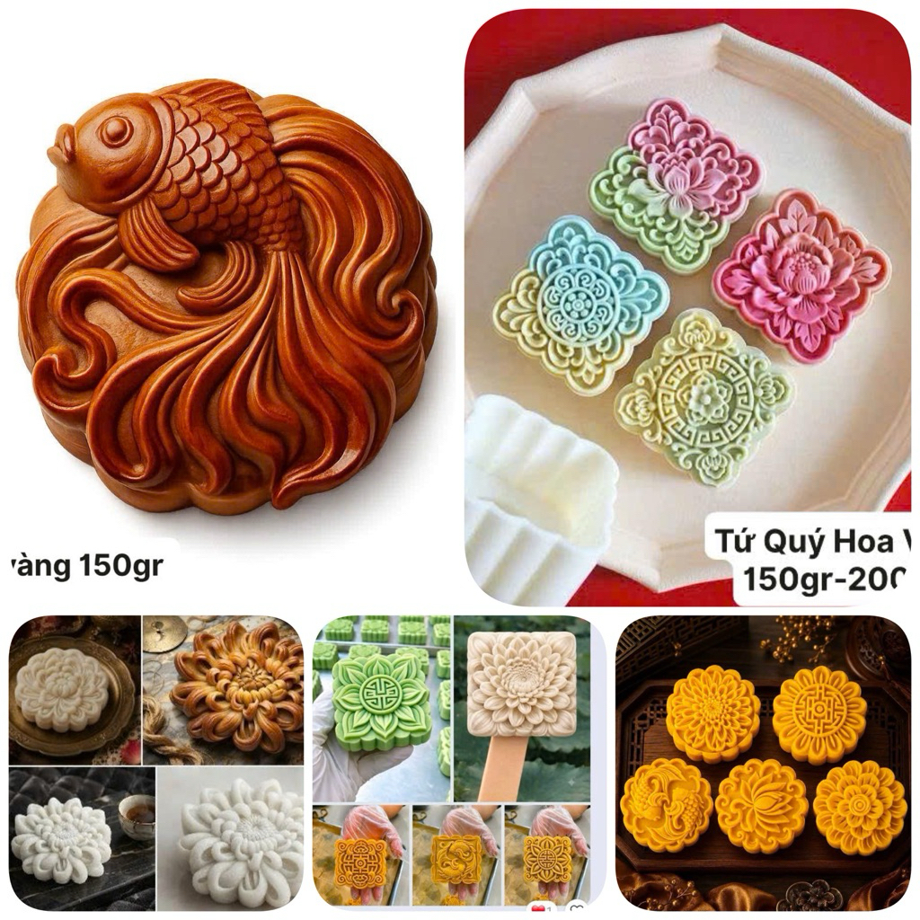 Khuôn Trung Thu Lò Xo 150gr-200gr
