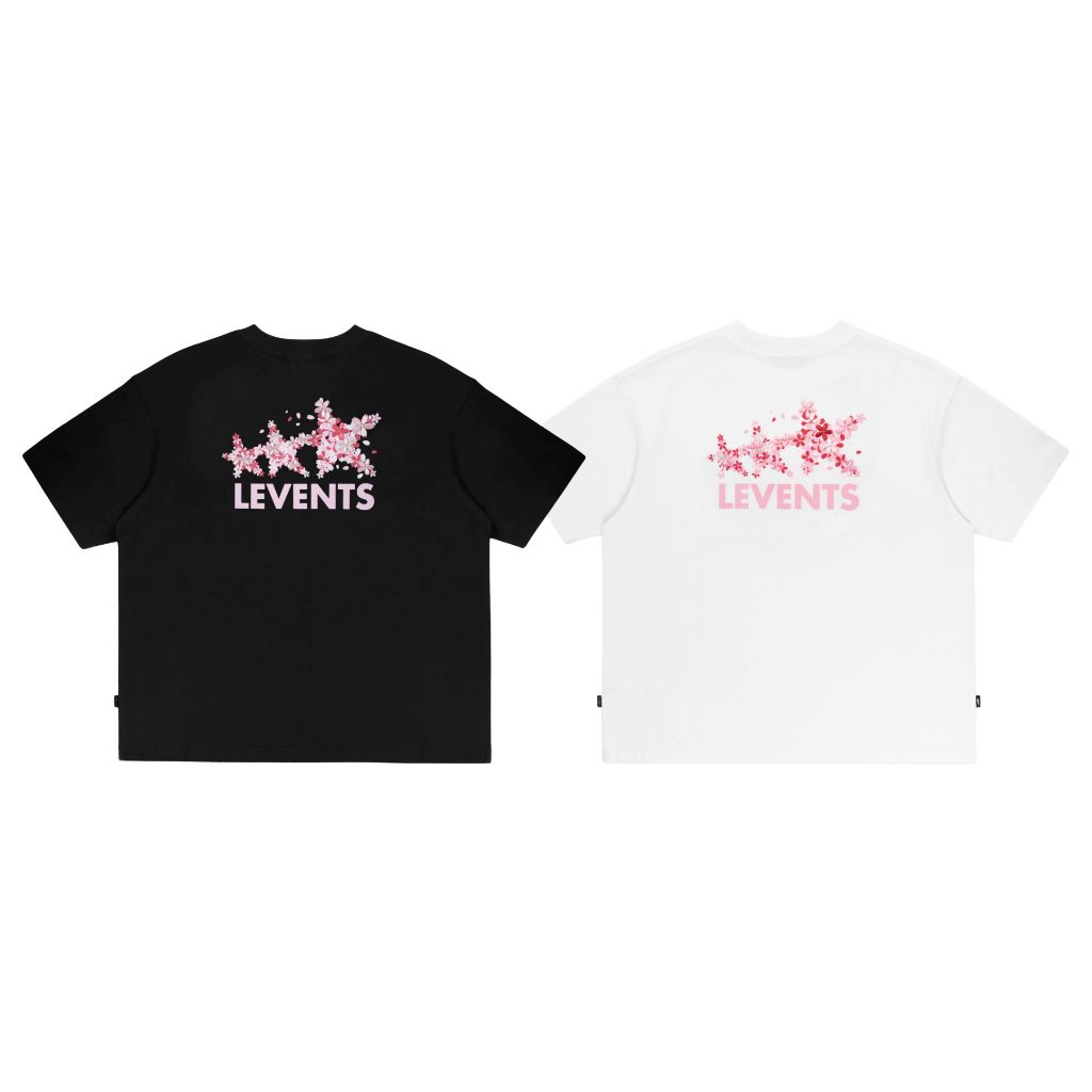 𝐋𝐄𝐕𝐄𝐍𝐓𝐒 | Sakura Signature Logo Semi-Oversized Tee