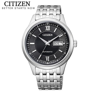 Đồng Hồ Nam Citizen Automatic Dây Thép Không Gỉ NY4051-51E - Mặt Đen (Sapphire)