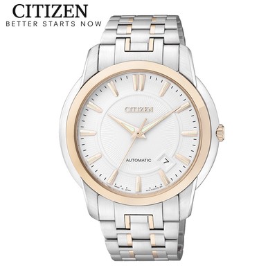 Đồng Hồ Nam Citizen Automatic Dây Thép Không Gỉ NB0024-54A - Mặt Trắng (Sapphire)
