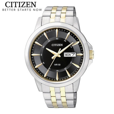 Đồng Hồ Nam Citizen Pin-Quartz Dây Thép Không Gỉ BF2018-52E - Mặt Đen (41mm)