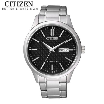 Đồng Hồ Nam Citizen Automatic Dây Thép Không Gỉ NH7520-56E - Mặt Đen (Sapphire)