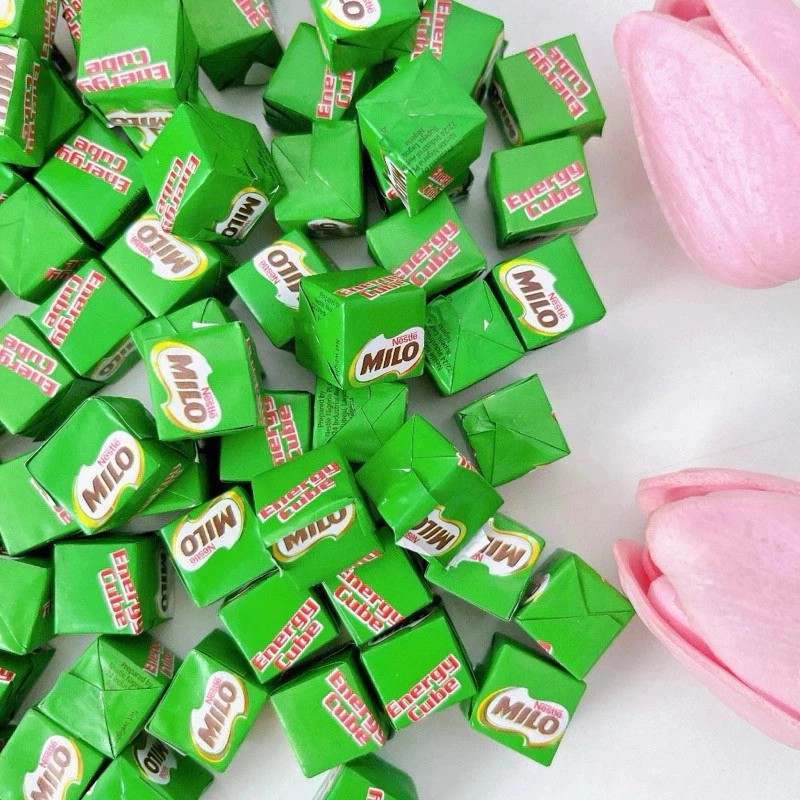 Kẹo MILO Cube - Sôcôla Sữa Lúa Mạch. Kẹo Milo Energy Cube 100 viên Nestlé.