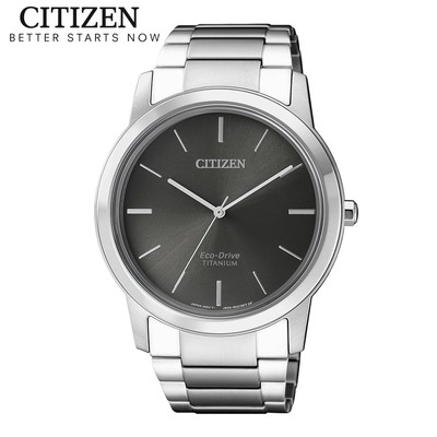Đồng Hồ Nam Citizen Eco-Drive Dây Titanium AW2020-82H - Mặt Xám Đen (Sapphire)