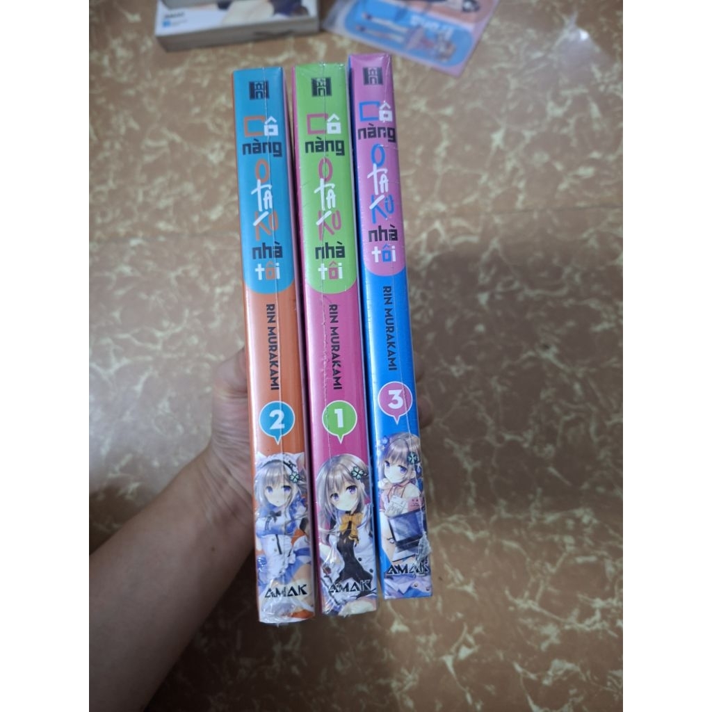 Sách - Cô nàng otaku nhà tôi tập 1 2 3 chất lượng tốt ( combo 3 tập)