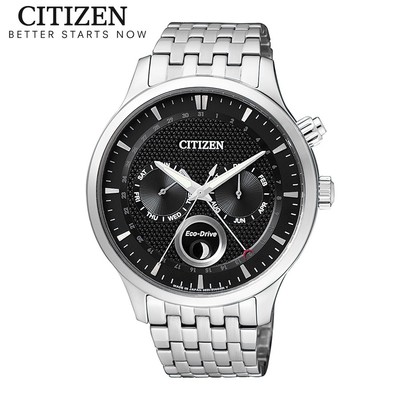 Đồng Hồ Nam Citizen Eco-Drive Dây Thép Không Gỉ AP1050-56E - Mặt Đen (Sapphire)