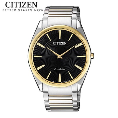 Đồng Hồ Nam Citizen Eco-Drive Siêu Mỏng Dây Thép Không Gỉ AR3078-88E - Mặt Đen (Sapphire)