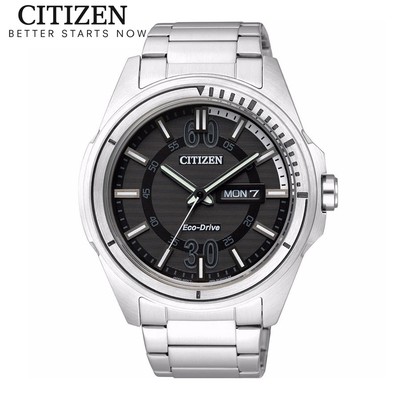 Đồng Hồ Nam Citizen Eco-Drive Dây Thép Không Gỉ AW0030-55E - Mặt Đen (42mm)
