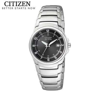 Đồng Hồ Nữ Citizen Eco-Drive Dây Thép Không Gỉ EW1360-56E - Mặt Đen (Sapphire)