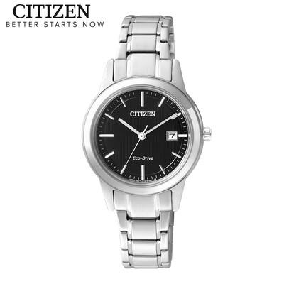 Đồng Hồ Nữ Citizen Eco-Drive Dây Thép Không Gỉ FE1081-59E - Mặt Đen (29.4mm)