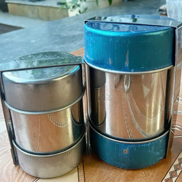 Khuôn làm giò chả lụa loại 0.5kg và loại 1kg chất liệu INOX Nắp Dập