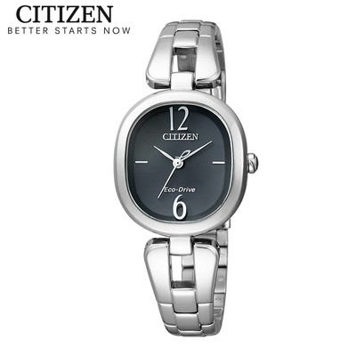 Đồng Hồ Nữ Citizen Eco-Drive Dây Thép Không Gỉ EM0180-56E - Mặt Đen (Sapphire)