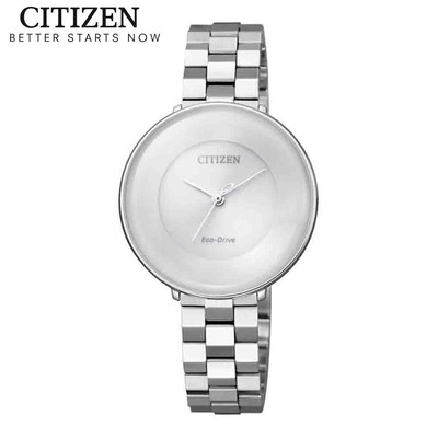 Đồng Hồ Nữ Citizen Eco-Drive Dây Thép Không Gỉ EM0600-87A - Mặt Trắng (Sapphire)