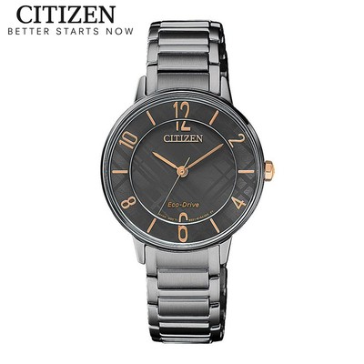 Đồng Hồ Nữ Citizen Eco-Drive Dây Thép Không Gỉ EM0528-82H - Mặt Đen (30.8mm)