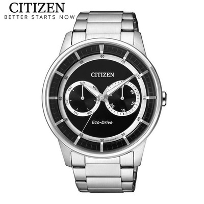 Đồng Hồ Nam Citizen Eco-Drive Dây Thép Không Gỉ BU4000-50E - Mặt Đen (42.5mm)