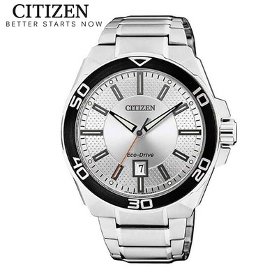 Đồng Hồ Nam Citizen Eco-Drive Dây Thép Không Gỉ AW1190-53A - Mặt Trắng (42mm)