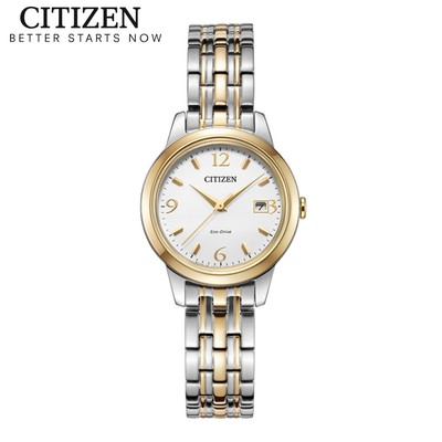Đồng Hồ Nữ Citizen Eco-Drive Dây Thép Không Gỉ EW2234-55A - Mặt Trắng (Sapphire)