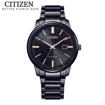 Đồng Hồ Nam Citizen Eco-Drive Dây Thép Không Gỉ BM7527-89E - Mặt Đen (Sapphire)