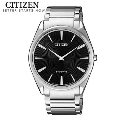 Đồng Hồ Nam Citizen Eco-Drive Siêu Mỏng Dây Thép Không Gỉ AR3071-87E - Mặt Đen (Sapphire)
