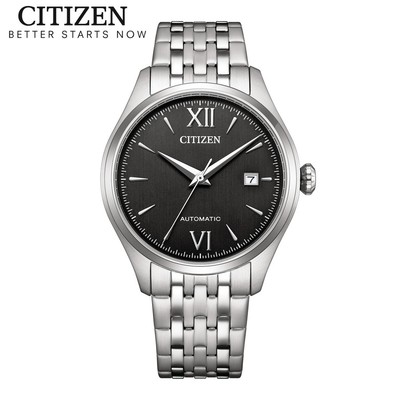 Đồng Hồ Nam Citizen Automatic Dây Thép Không Gỉ NJ0240-55E - Mặt Đen (40mm)