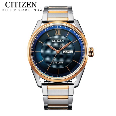 Đồng Hồ Nam Citizen Eco-Drive Dây Thép Không Gỉ AW0086-85L - Mặt Xanh (42mm)