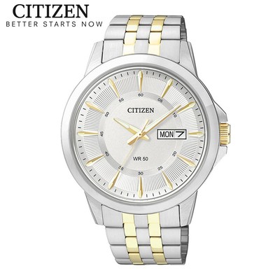 Đồng Hồ Nam Citizen Pin-Quartz Dây Thép Không Gỉ BF2018-52A - Mặt Trắng (41mm)